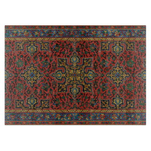 Persian Rug Carpet Red Blue Classic Schneidebrett