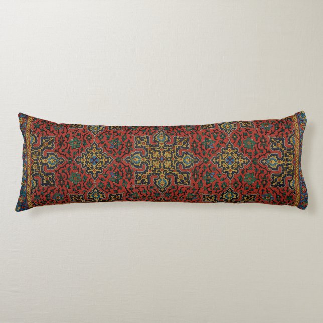 Persian Rug Carpet Red Blue Classic Seitenschläferkissen (Vorderseite)