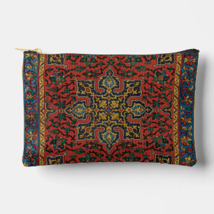 Persian Rug Carpet Red Blue Classic Zubehörtasche