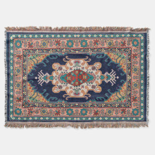 Persian Tabriz Black Radial Geometric Pattern Decke