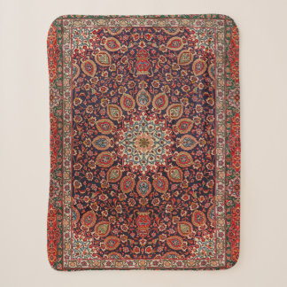 Persian Tabriz Black Radial Geometric Sherpadecke