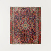 Persian Tabriz Black Radial Geometric