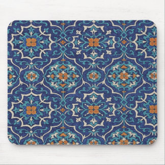 Persian Tile Pattern Mouse Pad – Elegant Blue Geom Mousepad