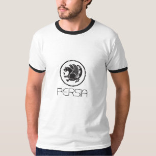 Persien-Wecker-T - Shirt, Weiß/Schwarzes T-Shirt