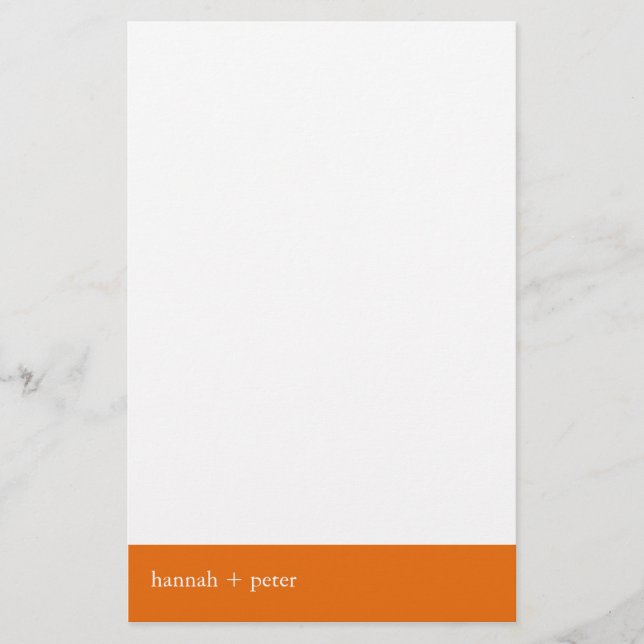 Persimmon Banner: Stationery Briefpapier (Vorderseite)