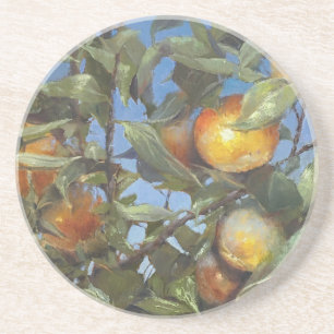 Persimmon Obstbaum Schönes Original Kunstwerk Getränkeuntersetzer