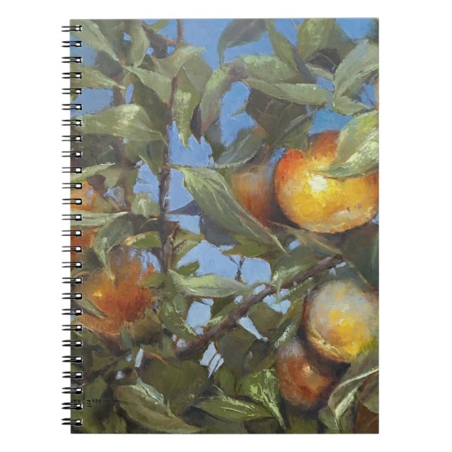 Persimmon Obstbaum Schönes Original Kunstwerk Notizblock (Vorderseite)