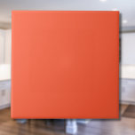 Persimmon Orange Solid Color | Classic | elegant Fliese<br><div class="desc">Persimmon Orange Solid Color | Classic | elegant | Trendy | Stilvoll | Geschenk</div>