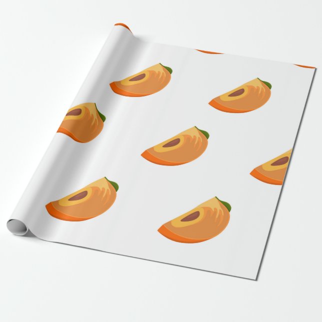 Persimmon pattern isolated on a white background.  geschenkpapier (Ungerollt)