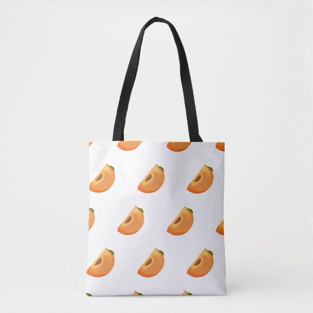 Persimmon pattern isolated on a white background.  tasche (Vorderseite)