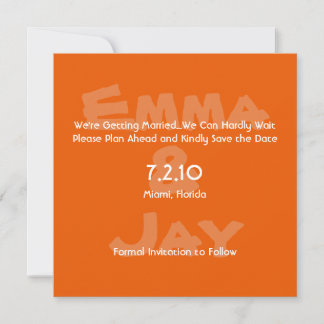 Persimmon Simply Color Terminankündigung Save The Date