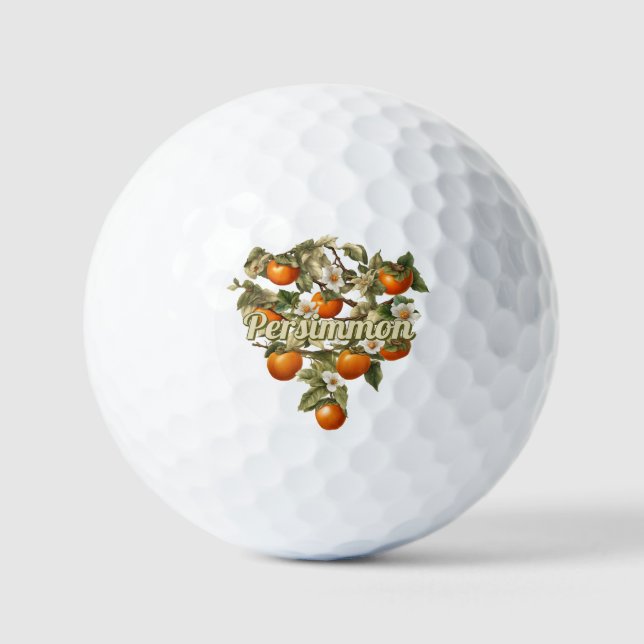 Persimmonen Golfball (Vorderseite)