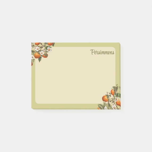 Persimmonen Post-it Klebezettel (Vorderseite)