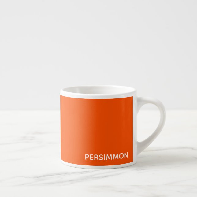 Persimmonroter Farbname Espressotasse (Rechts)