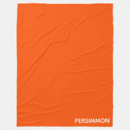 Persimmonroter Farbname Fleecedecke