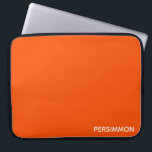 Persimmonroter Farbname Laptopschutzhülle<br><div class="desc">Persimmonen, oder scharone Früchte, haben eine intensive orange-rote Farbe.</div>