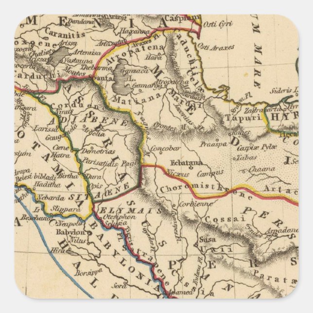 Persis, Parthia, Armenien Quadratischer Aufkleber (Vorderseite)