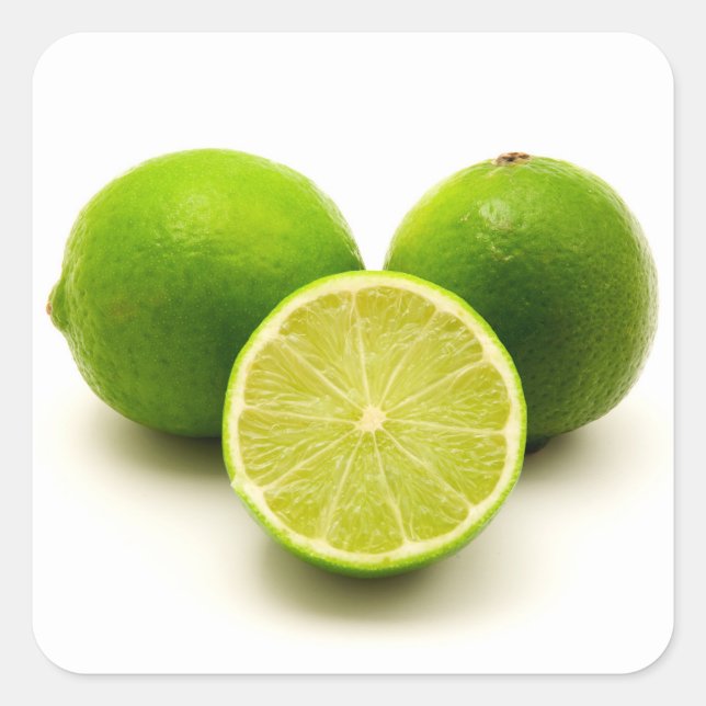 persisch Limon Quadratischer Aufkleber (Vorderseite)