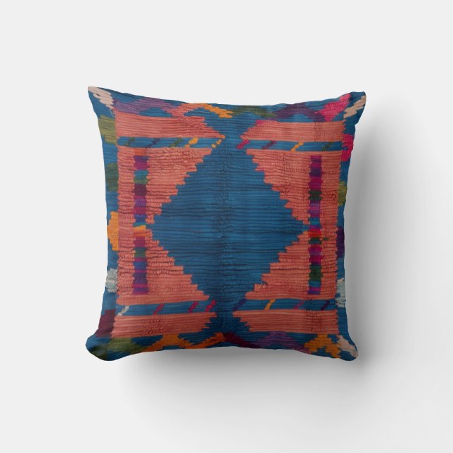 Persisch & Türkisch Blue Kilim Rug Pillows: Eine F Kissen (Vorderseite)