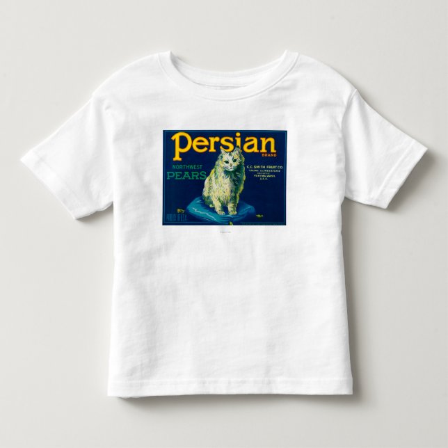 Persische Birnen-Kiste LabelYakima, WA Kleinkind T-shirt (Vorderseite)