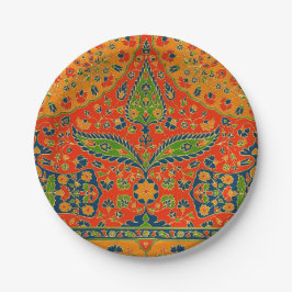 Persische Blumendrucke dekorativ Pappteller