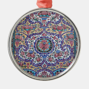 Persische Fliesen Ornament Aus Metall