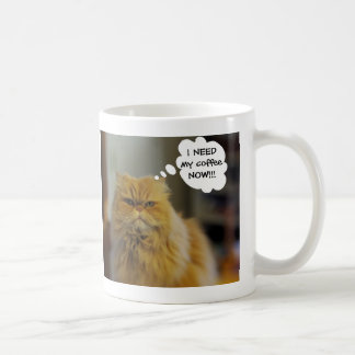 Persische Katze benötigt Kaffee-Tasse Kaffeetasse