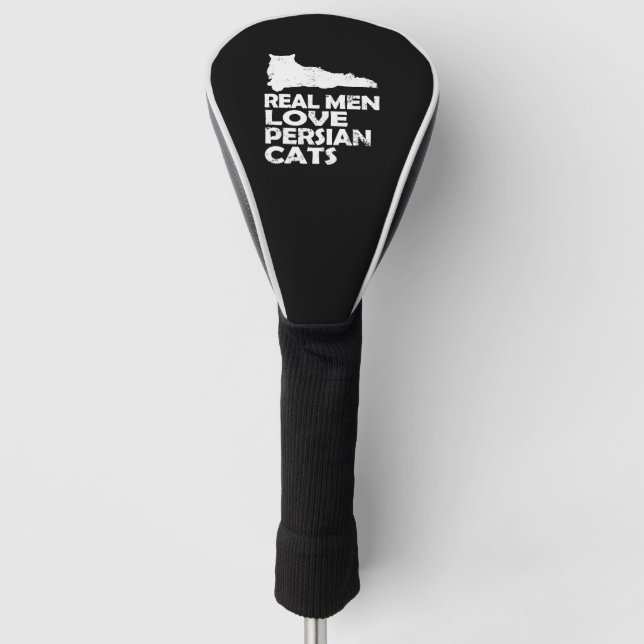 Persische Katze - echte Männer Liebe persische Kat Golf Headcover (Vorderseite)