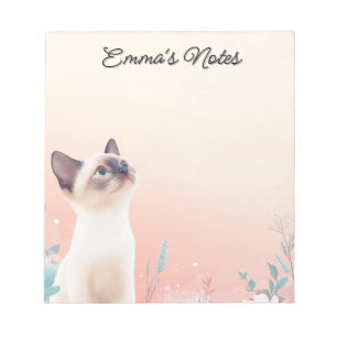 Persische Katze Personalisiert Notizblock