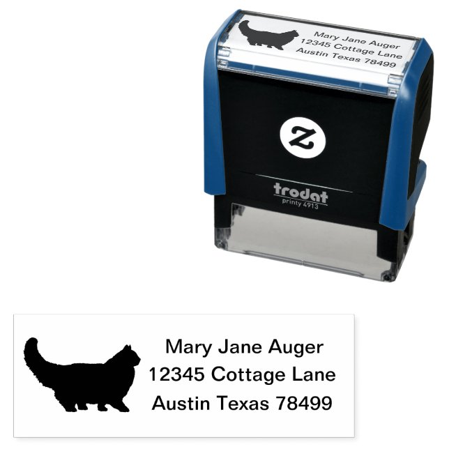 Persische Katze Personalisiert Permastempel (Beispiel)
