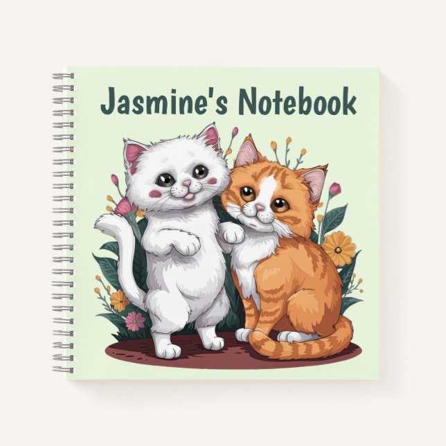 Persische Katzen Personalisiert Notizbuch (Vorderseite)