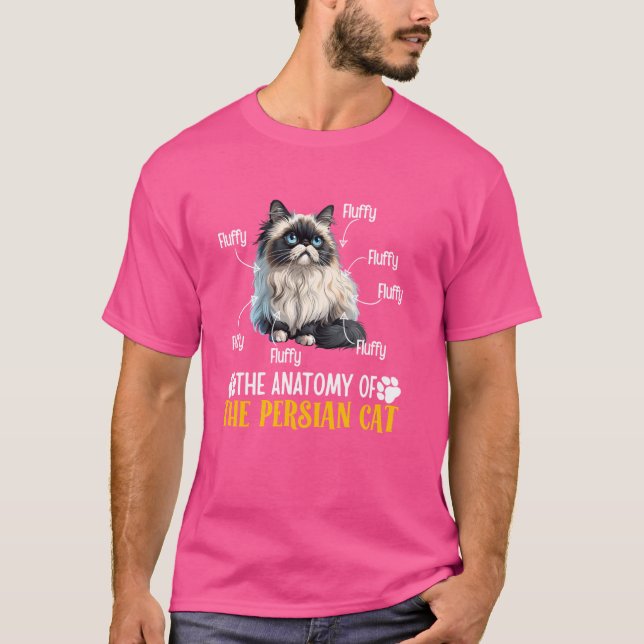 Persische KatzenANATOMIE EINER PERSIANISCHEN KATZK T-Shirt (Vorderseite)