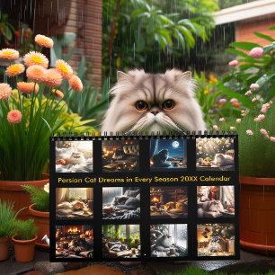 Persische Katzenträume in jeder Jahreszeit 20XX Kalender
