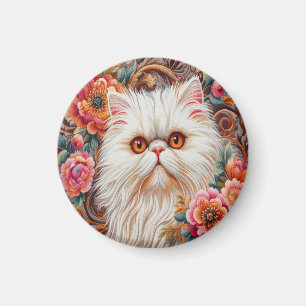 Persische Kitten Blume, floral Delight Perserkatze Magnet