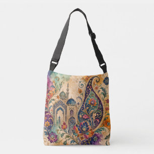 Persische Kunst-Schultertasche Tragetaschen Mit Langen Trägern