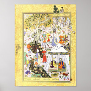 Persische Miniatur: Khusraw Parviz u. Shirin Poster