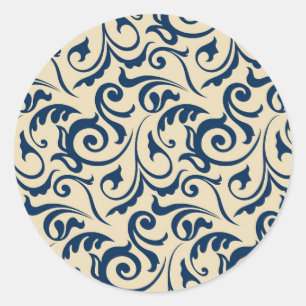 Persische Motive Inspiration 2 Runder Aufkleber