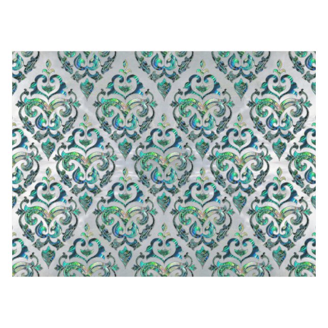 Persische orientalische Musterohrschnecke und Tischdecke (Vorderseite (Horizontal))
