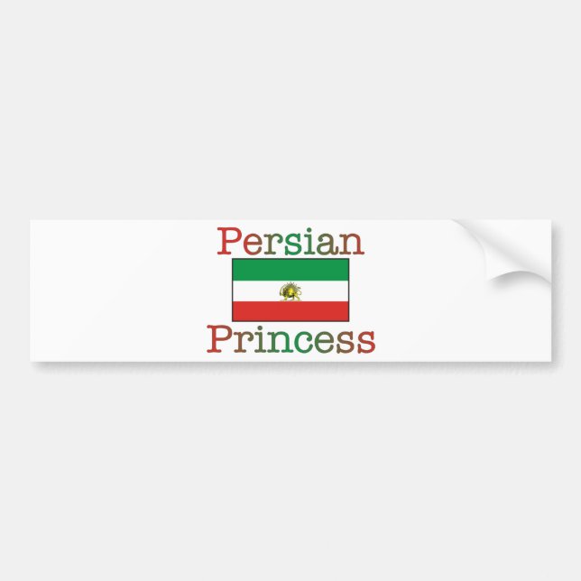 Persische Prinzessin Flag Autoaufkleber (Vorne)