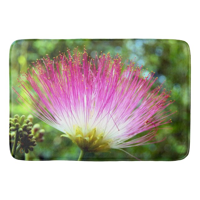 Persische Seidenbaum-Blume Bath Mat Badematte (Vorderseite)