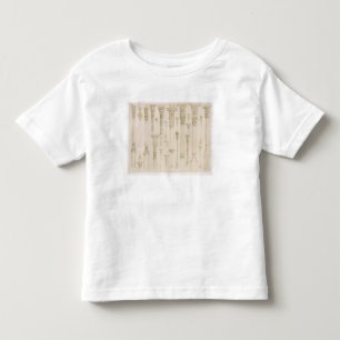 Persische und türkische hölzerne Spaltenentwürf Kleinkind T-shirt