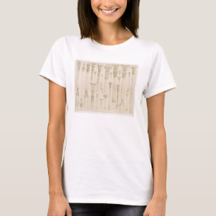 Persische und türkische hölzerne Spaltenentwürf T-Shirt