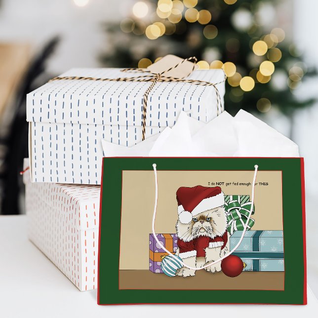 Persische Weihnachtskatze Große Geschenktüte (Von Creator hochgeladen)