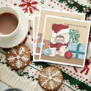 Persische Weihnachtskatze Serviette