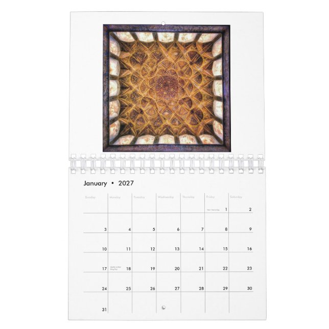 Persischer Architekturkalender Kalender (Jan 2027)