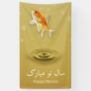 Persischer glücklicher Neujahr Noroz Fisch Banner