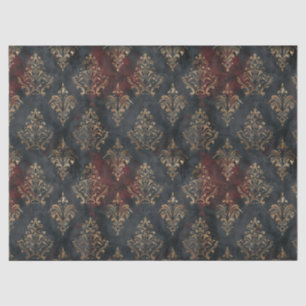 Persischer Gold Damast Noir Muster (2) Seidenpapier