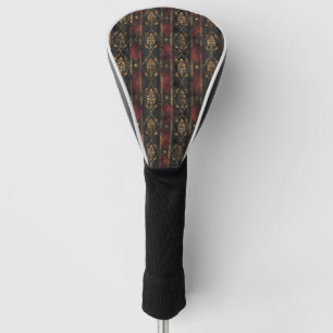 Persischer Gold Damast Noir Muster (3) Golf Headcover