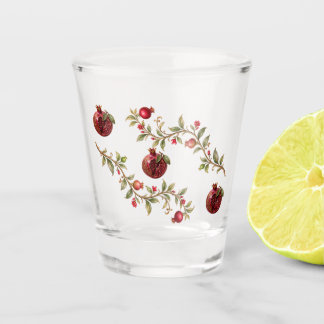 Persischer Granatapfelbaum-Wandkunst | Luxus-Botan Schnapsglas