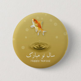 Persischer Happy New Year Norooz Fish Button